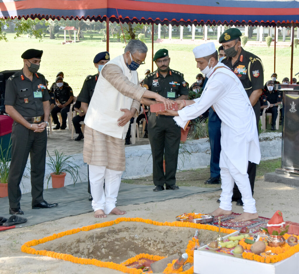 CM trivendra on stone laying ceremony of IMA under pass
