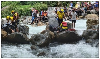 Man swept away in river dharchula