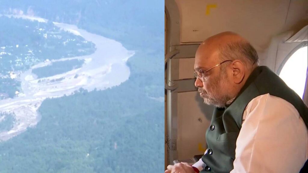 HOME MINISTER AMIT SHAH VISITS DISASTER AFFECTED AREAS