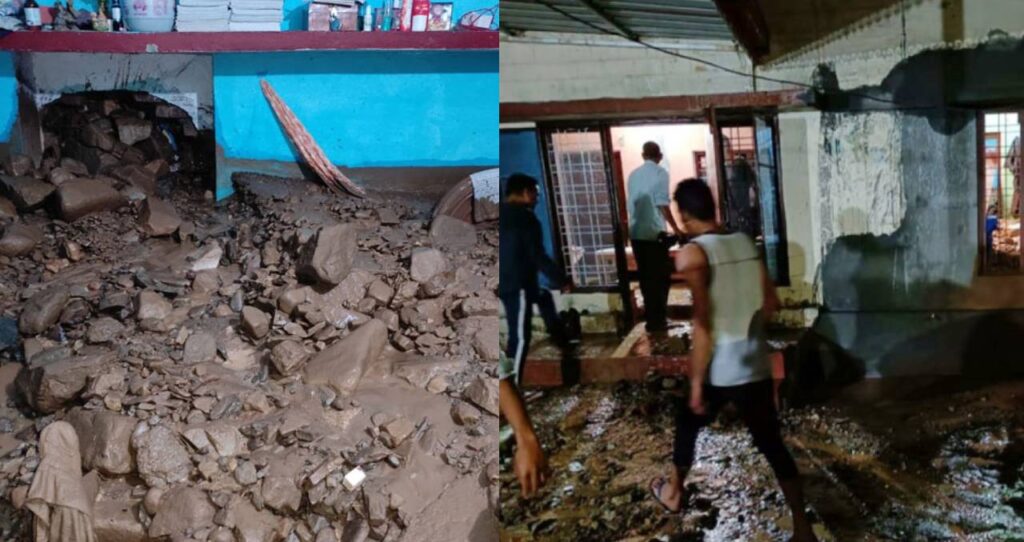 landslide in dehradun village 3 house damaged