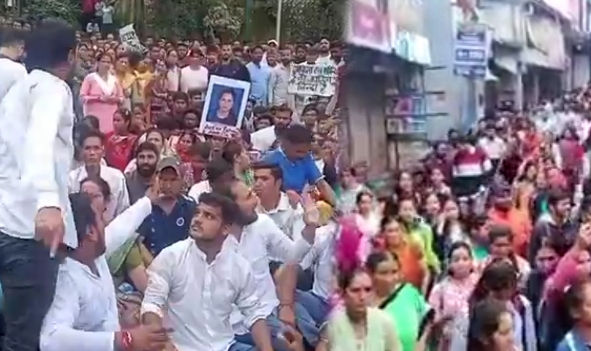 People protest on ankita murder case