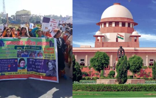 supreme court stays hc order to hold 30 reservation for uttarakhand women