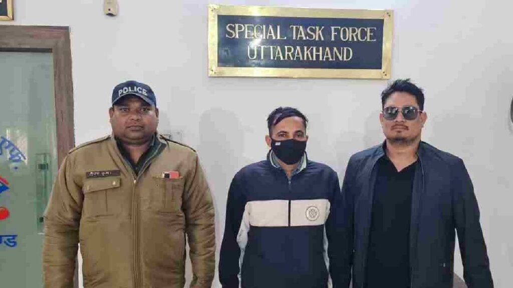 stf arrets manoj chauhan from up in uksssc paper leak case
