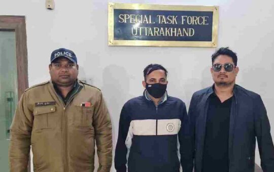 stf arrets manoj chauhan from up in uksssc paper leak case