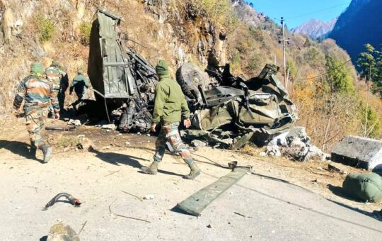 16 jawanmartyred as vehicle fell into ditch