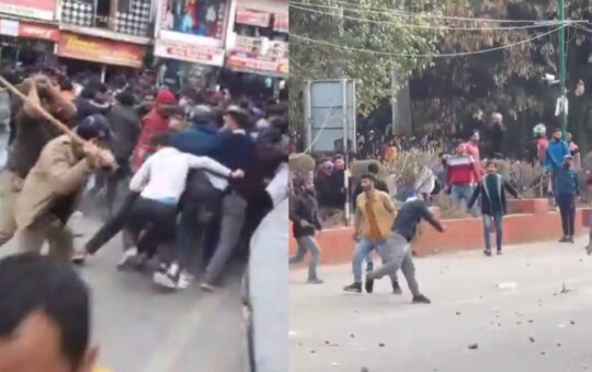 pathrav and lathicharge in gandhi park youth angry, cm appeals