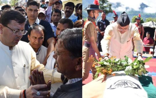 cm pays tribute to deceased in chamoli stp incident