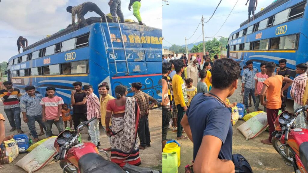 overloading bus seized carrying 124 passengers