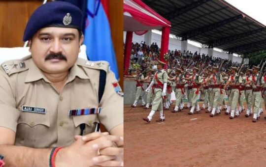 head constable tried to attack ssp during parade