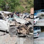 टिहरी: चंबा कोटी मार्ग पर रोड़वेज बस से भिड़ी तेज रफ्तार कार,CCTV में कैद हुआ हादसा, कार के उड़े परखच्चे
