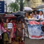 अंकिता भंडारी केस: जांच में देरी पर सीबीआई कार्यालय में भारी बारिश के बीच जोरदार प्रदर्शन, तालाबंदी