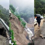 बारिश का कहर: देहरादून-मसूरी मार्ग पर पड़ी दरारें, झड़ीपानी में भूस्खलन, मसूरी मार्ग बंद
