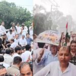 हल्द्वानी शुद्धिकरण मामले पर कांग्रेस का सीएम आवास कूच,भारी बारिश के बीच जोरजार शक्ति प्रदर्शन