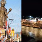 कालसी में माँ यमुना की प्रतिमा का अनावरण,PM के बर्थडे पर 2100 दीपों से जगमग हरिपुर घाट