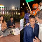 दुष्यंत को राज्यपाल बनाने के खिलाफ इंडिया गेट पर अंकिता के माता पिता का धरना, राहुल प्रियंका भी पहुंचे